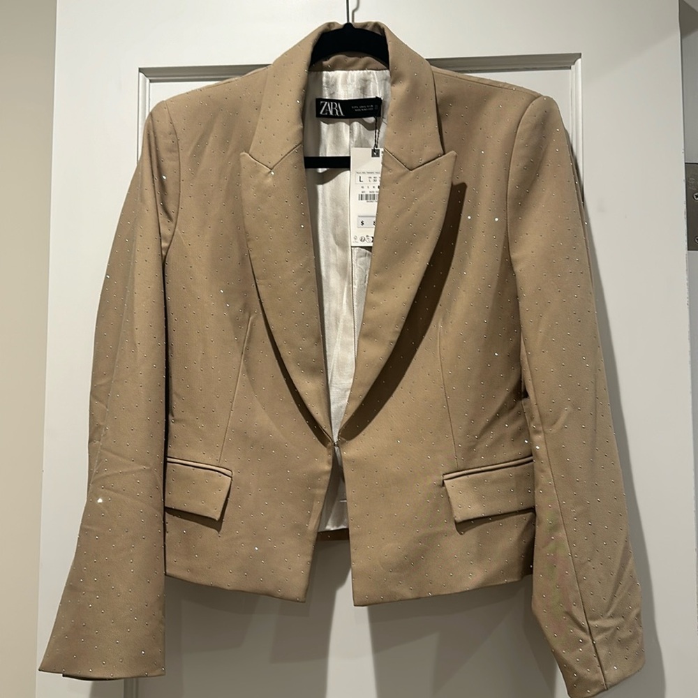 Zara rhinestone blazer